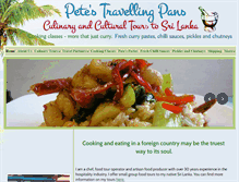 Tablet Screenshot of petestravellingpans.com